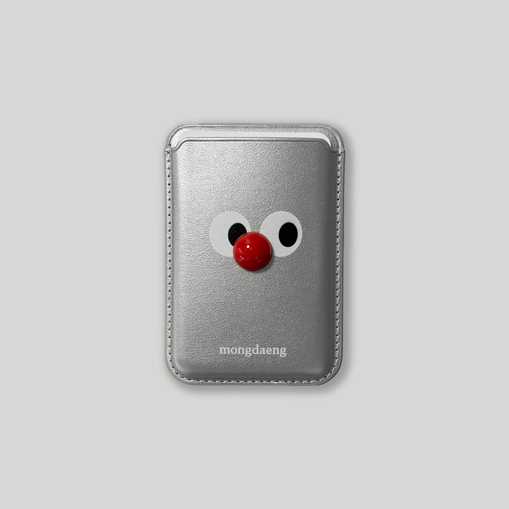 Mongdaeng What You Looking At magsafe cardcase What You Looking At Silver Magsafe Card Case