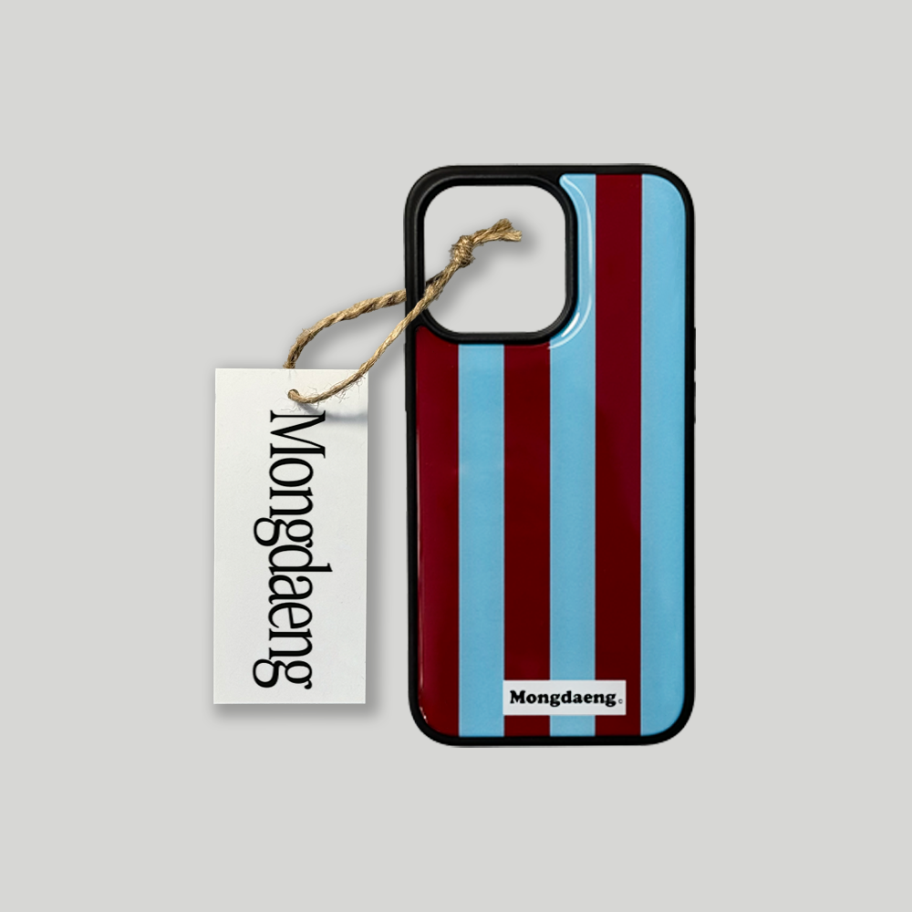 Mongdaeng BlueBrown Color Case Brown&Blue Epoxy Bumper Case