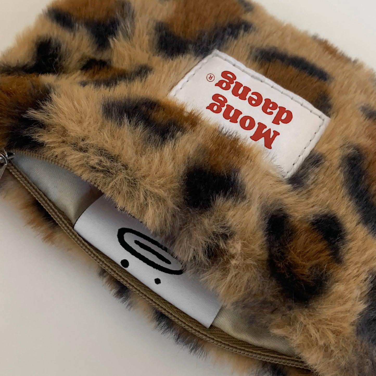 Mongdaeng leopard Pouch (S size) Brown Card&Case