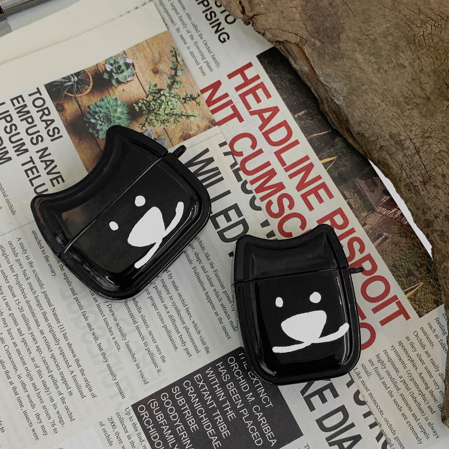 Mongdaeng Ggosoon Airpods case Black