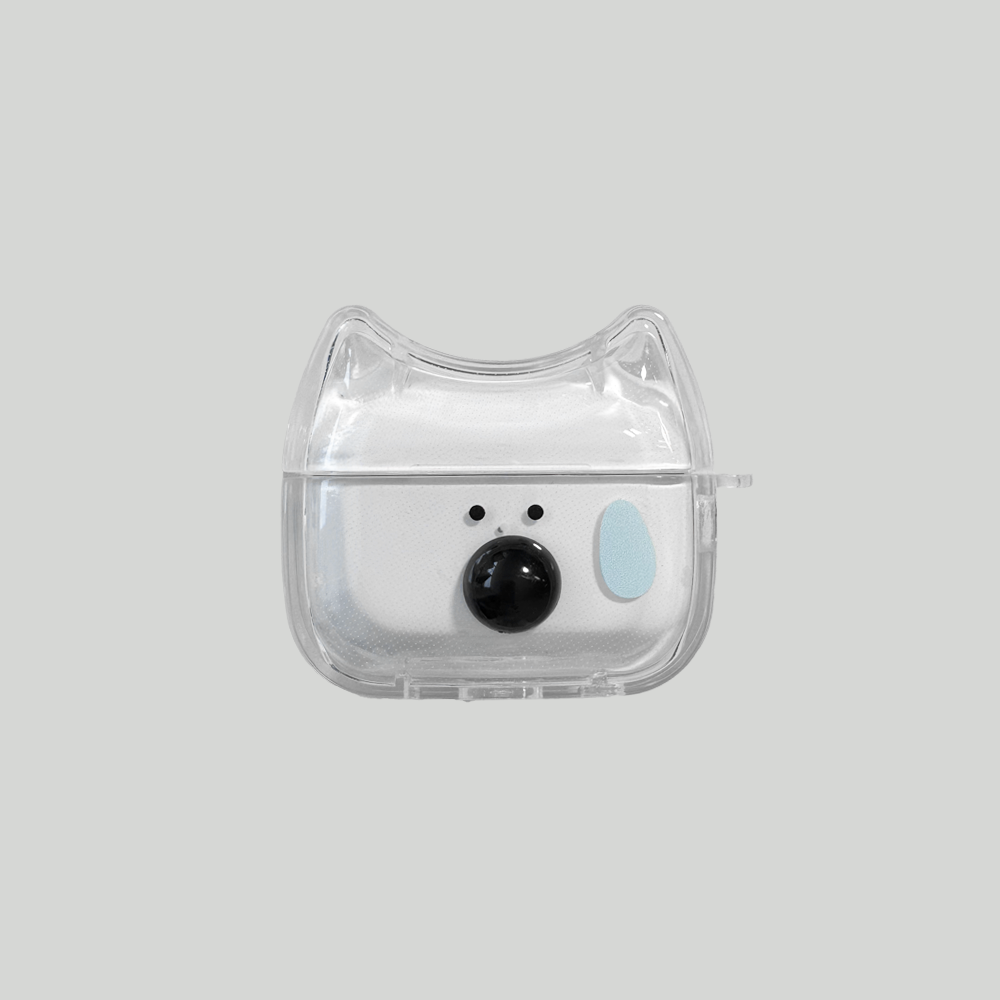 Mongdaeng Ggosoon Airpods case white