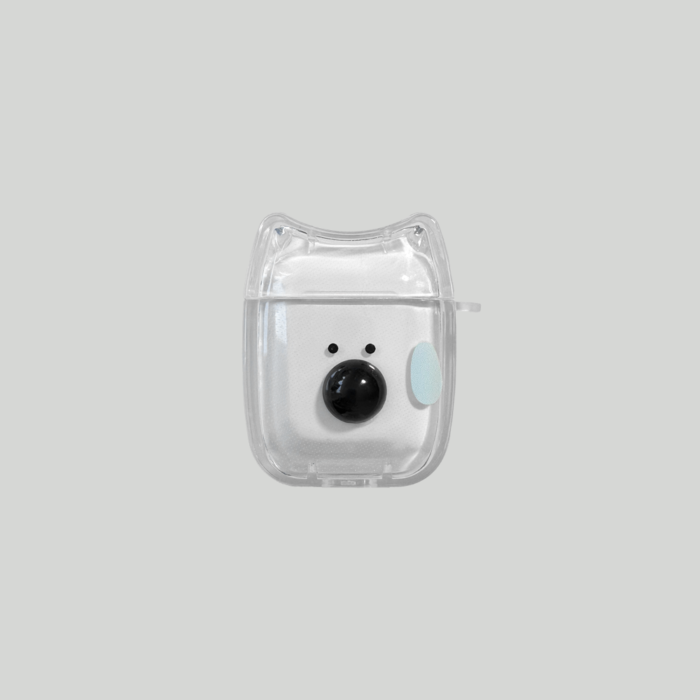 Mongdaeng Ggosoon Airpods case white