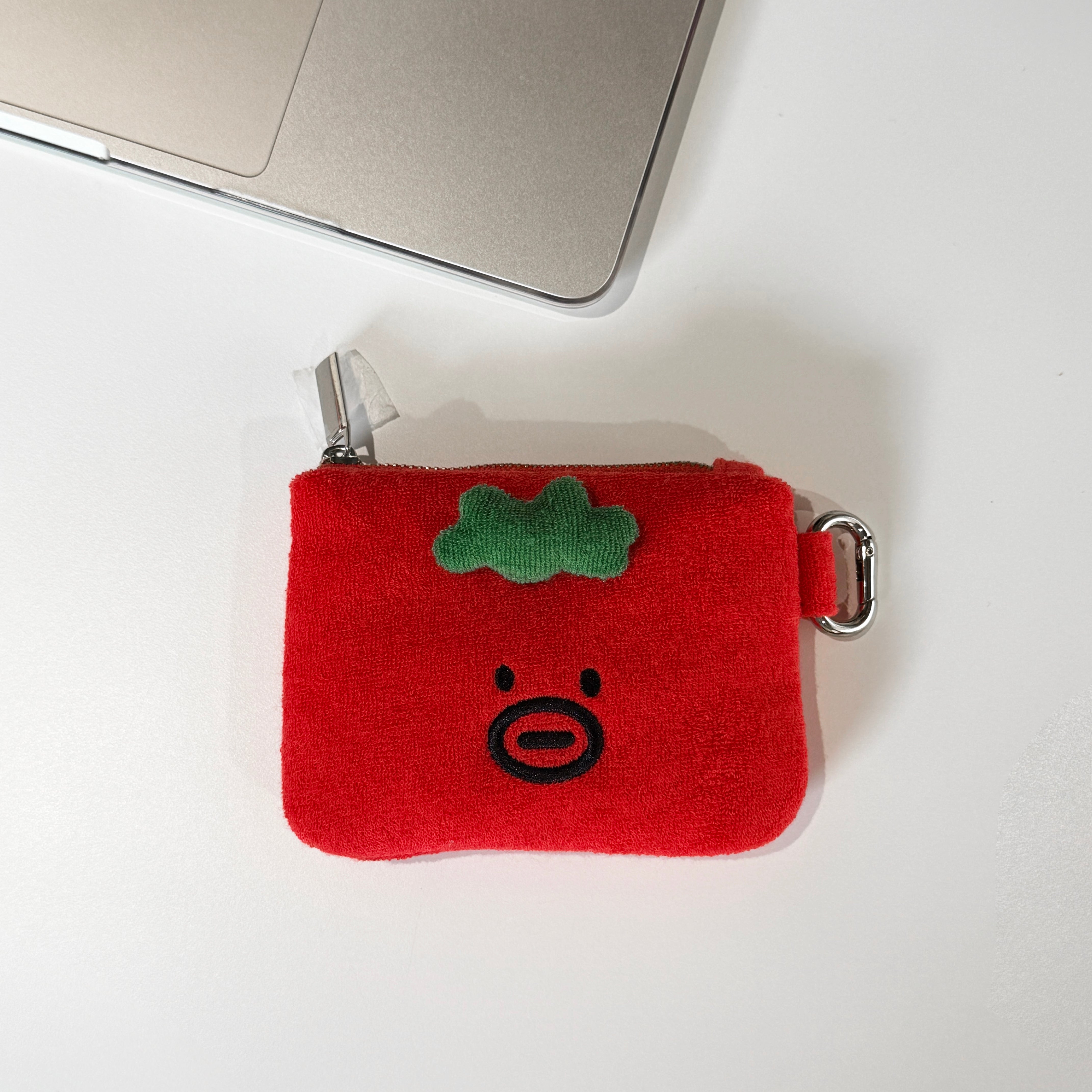 Mustache Red Tomathew mini Pouch