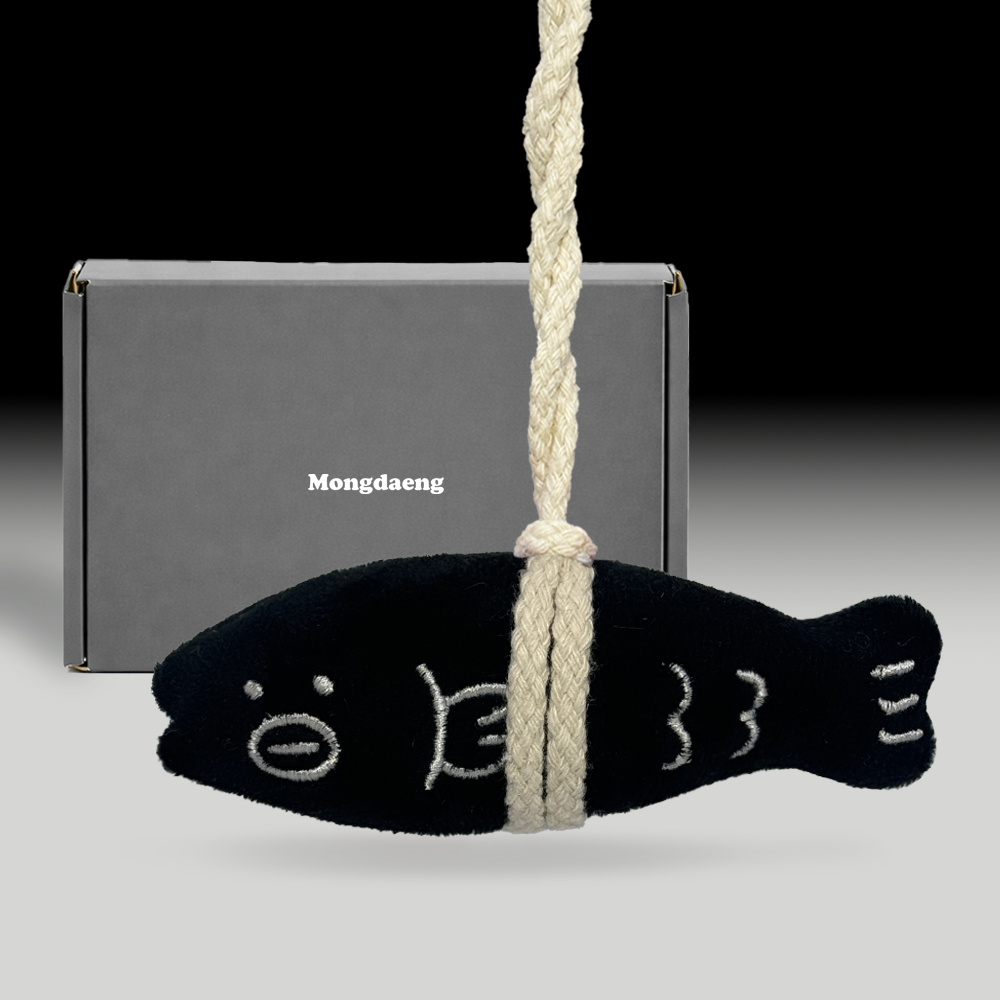 MONGDAENG Big Hope Fish Keyring 🐟✨