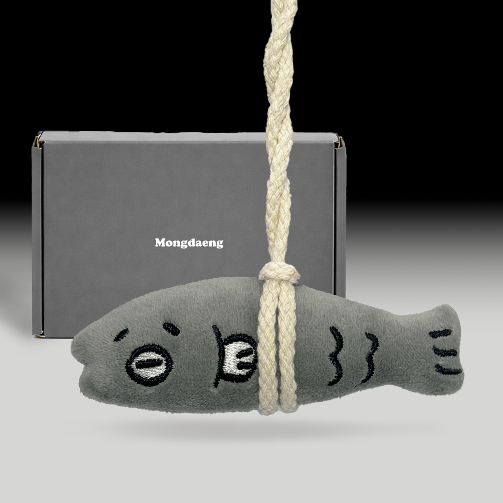 MONGDAENG Big Hope Fish Keyring 🐟✨