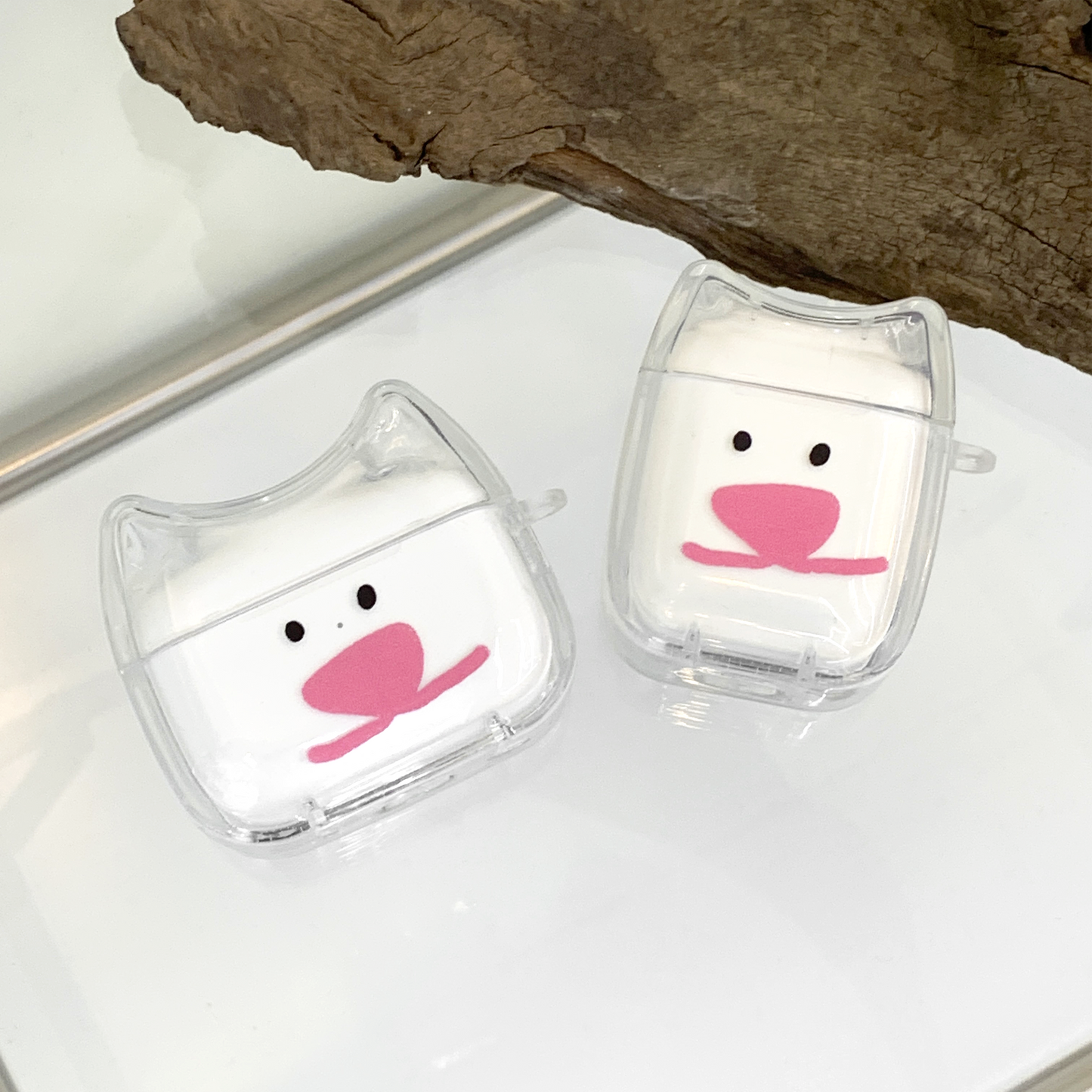 Mongdaeng Ggosoon Airpods case pink