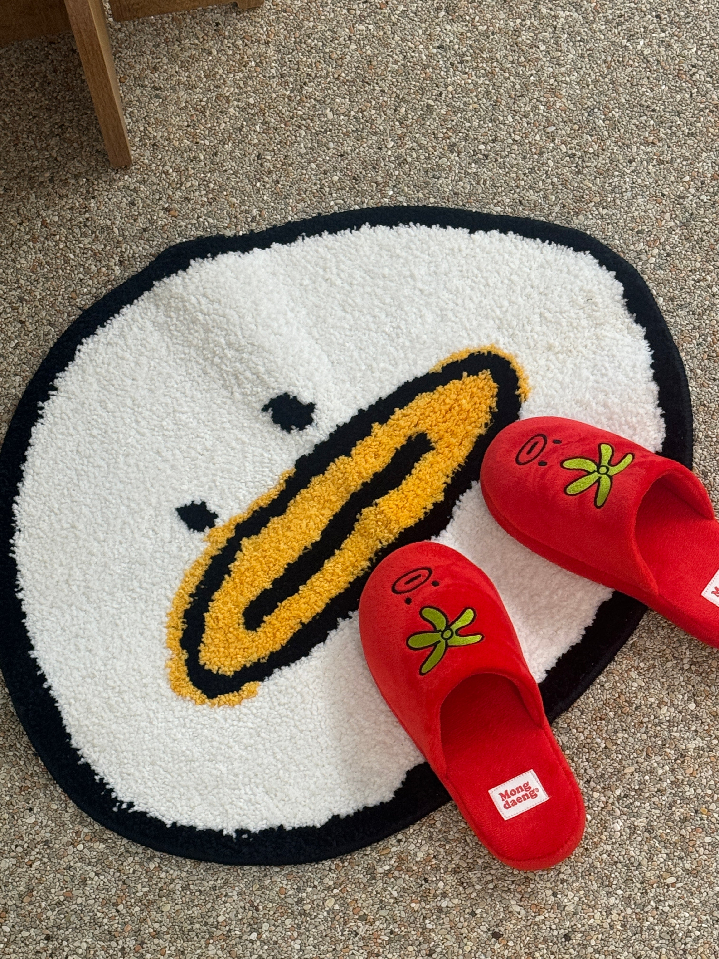 Mustache Red Tomathew Room Slippers